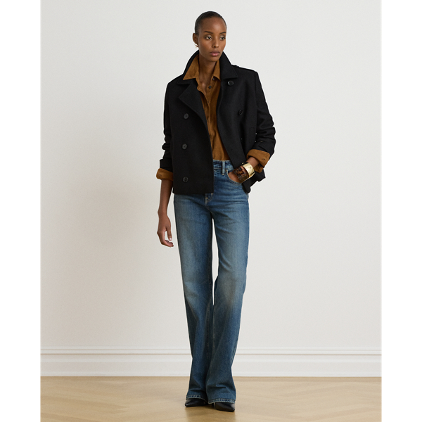 Cappotto corto in misto lana