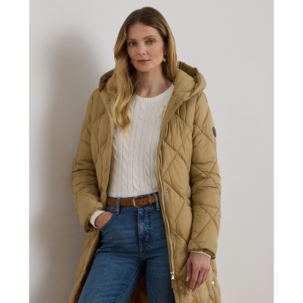 フーデッド ダイヤモンドキルテッド ダウン コート | ラルフ ローレン