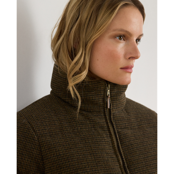 美品 ポロラルフローレン ダウンジャケット コート チェック キルティング タータンチェック Ralph Lauren(ラルフローレン) ダウン
