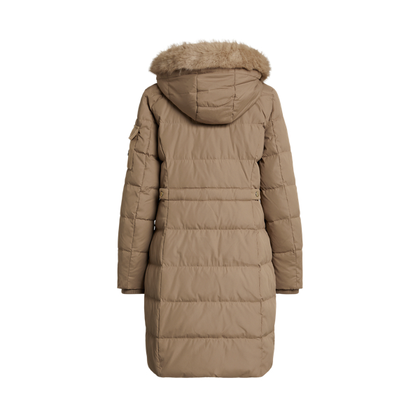 フェイクファートリム フーデッド ダウン コート | ラルフ ローレン