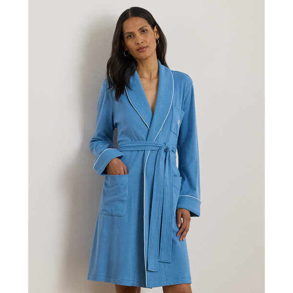 Quilted Shawl-Collar Robe