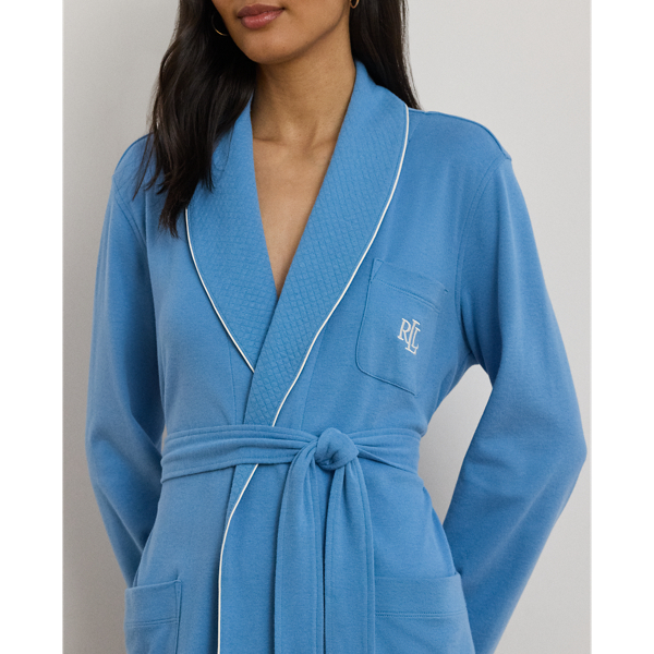 Quilted Shawl-Collar Robe