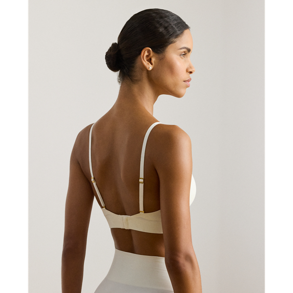 Silk White Wireless Bralette Lauren 4