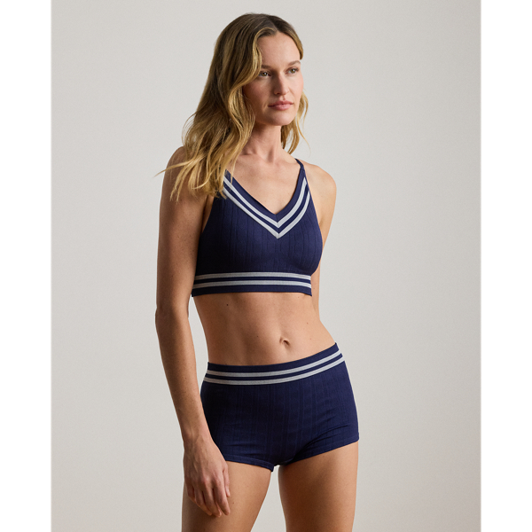 Shorts mit Cricket-Zopfmuster Lauren in Navy 2