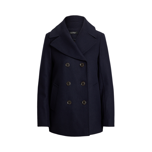 Double-Breasted Wool-Blend Coat