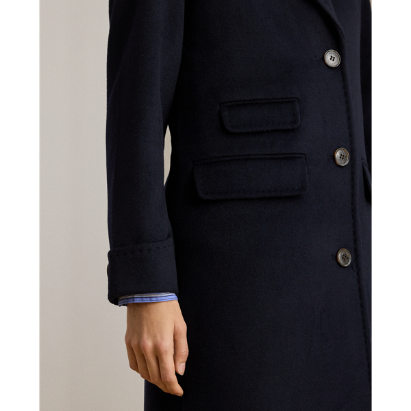 Wool-Blend Reefer Coat - thumbnail 5