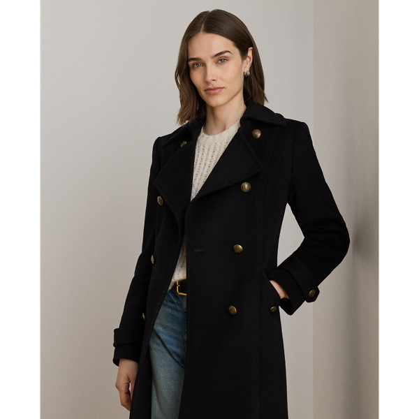Wool-Blend Double-Breasted Coat - thumbnail 3