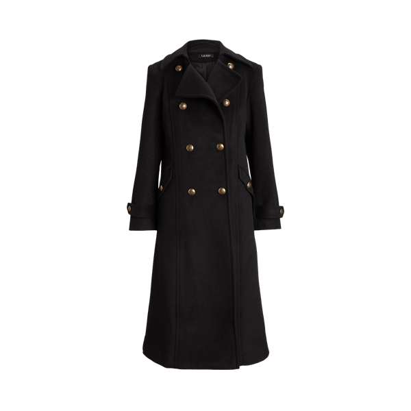 Double-Breasted Wool-Blend Coat