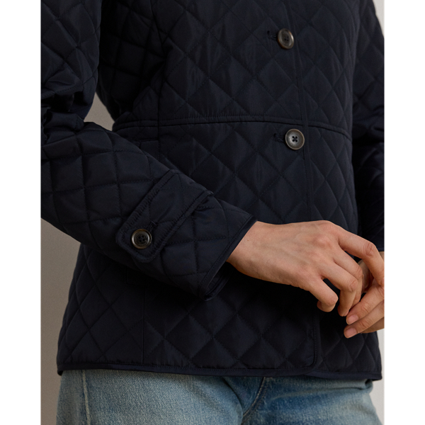 Crest-Patch Quilted Hooded Jacket - thumbnail 5