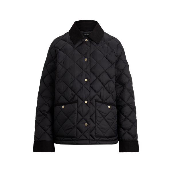 ジャケット・アウター LAUREN\" Black Velour Fabric Short Jacket ジャケット・アウター LAUREN