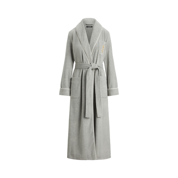 Microfleece Long Shawl-Collar Robe
