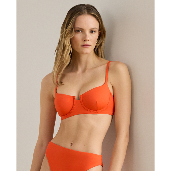 Bikinitop mit ausgeschnittenem Detail Lauren in Sonnenstrahl-Orange 1