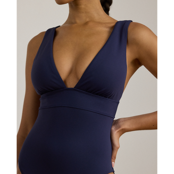 Badeanzug mit V-Ausschnitt Lauren in Dunkles Navy 4