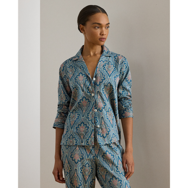 Multi Paisley Paisley Cotton-Blend Sateen Sleep Set Lauren 3