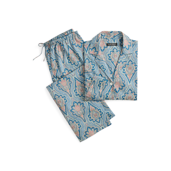 Multi Paisley Paisley Cotton-Blend Sateen Sleep Set Lauren 2