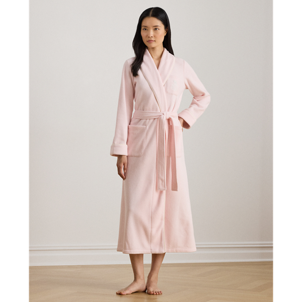 Microfleece Long Shawl-Collar Robe