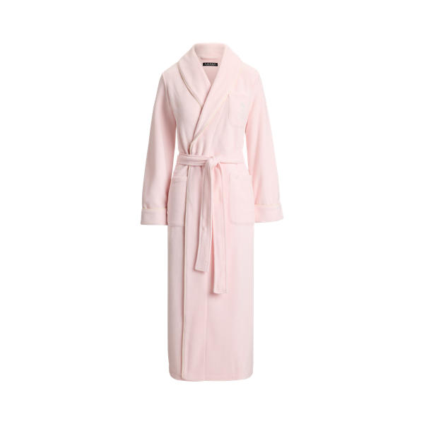 Microfleece Long Shawl-Collar Robe