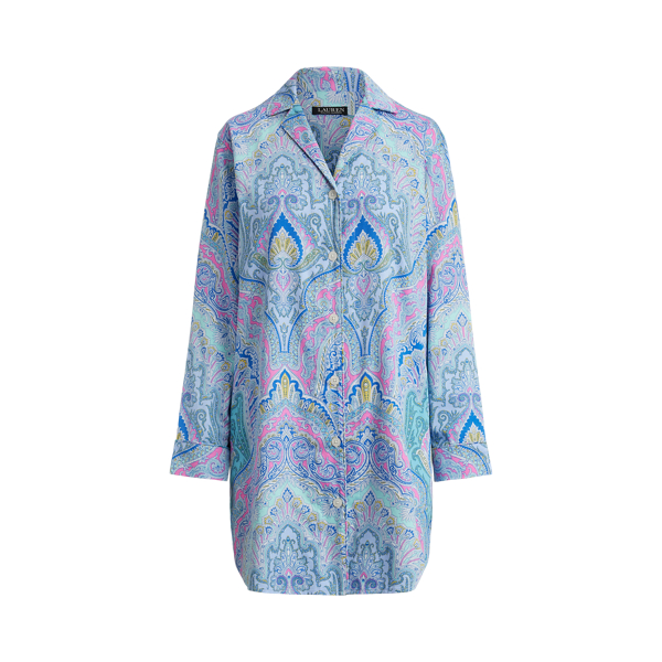 Roll-Tab-Sleeve Sleep Shirt