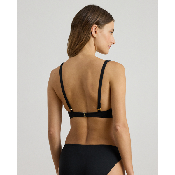 Black Ring-Front Bikini Top Lauren 4