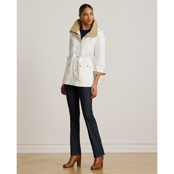 Mascarpone Cream Hooded Funnelneck Anorak Lauren 4
