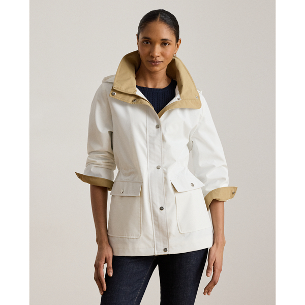 Mascarpone Cream Hooded Funnelneck Anorak Lauren 1