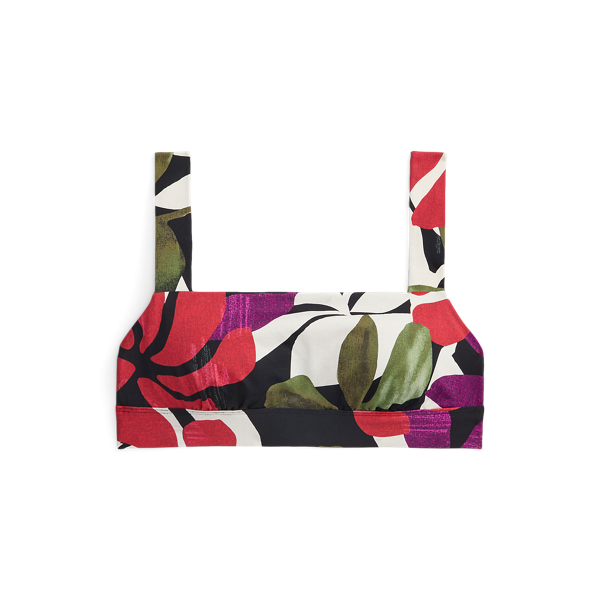 Multi Floral Square-Neck Bikini Top Lauren 2