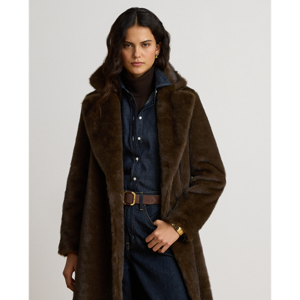 Faux-Fur Reefer Coat