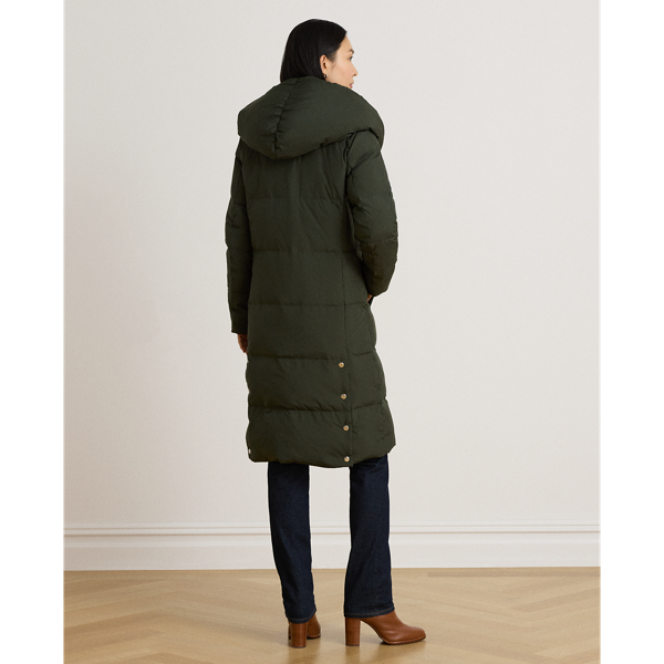 Litchfield Loden Oversize-Collar Quilted Down Coat Lauren 5