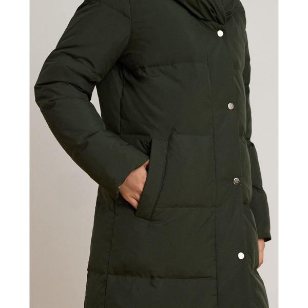 Litchfield Loden Oversize-Collar Quilted Down Coat Lauren 7