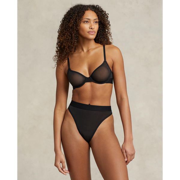 Mesh Unlined Demi Bra