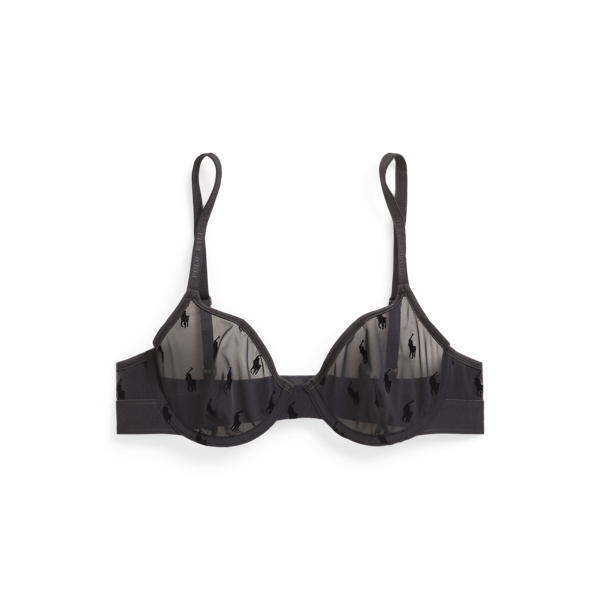 Peached-Velvet Unlined Demi Bra Polo Ralph Lauren 1