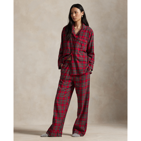 Karierter Pyjama aus Flanell