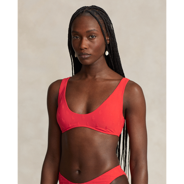 Polo Pony Scoopneck Bikini Top