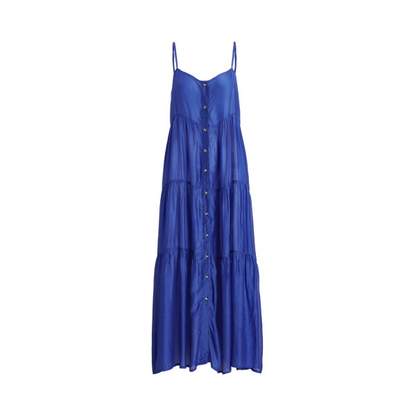 Robe de plage gitane mi-longue Polo Ralph Lauren en 1