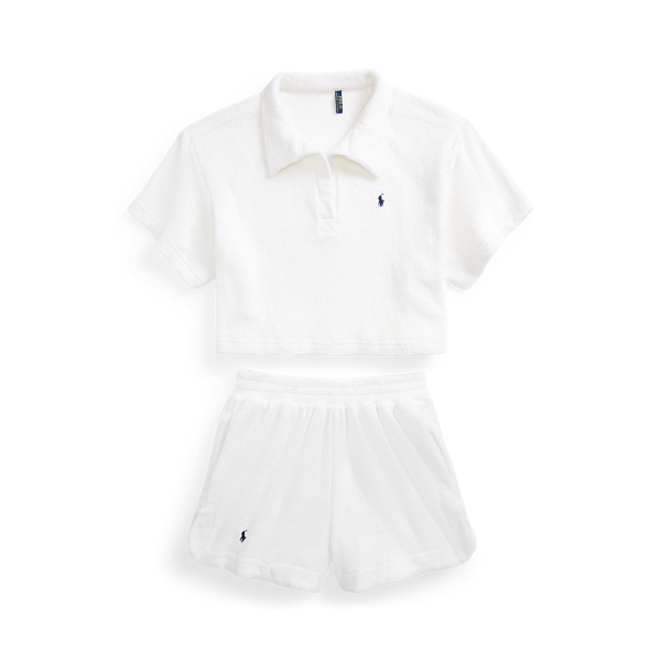 Terry Polo Shirt and Short Cover-Up Set Polo Ralph Lauren 1