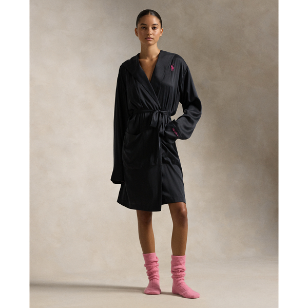 Pink Pony Silk Robe