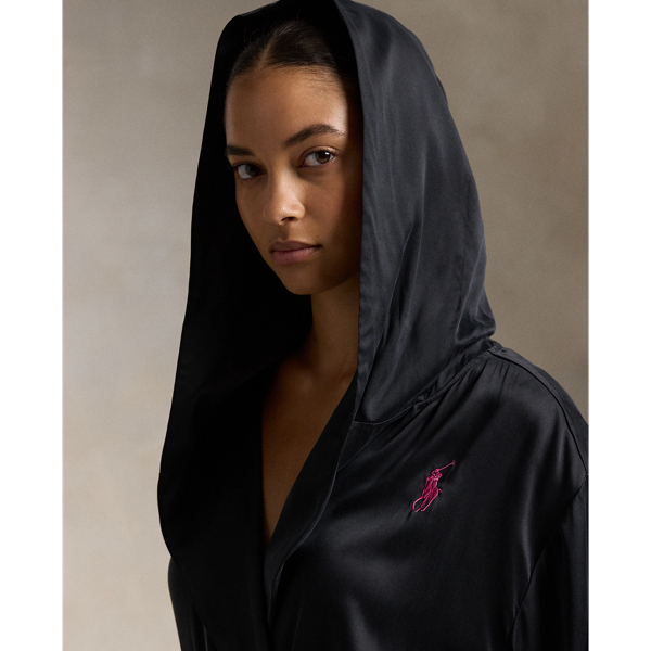 Pink Pony Silk Robe