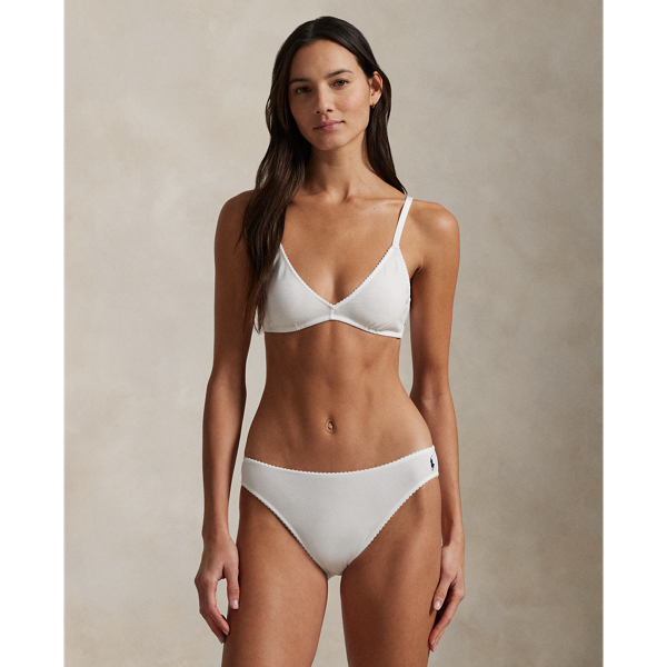 Triangel-Bustier mit Bogenkante