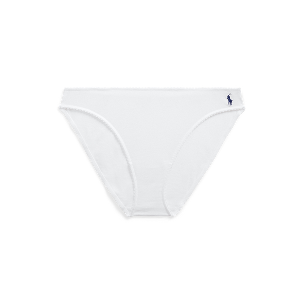 Scalloped-Trim Bikini Brief