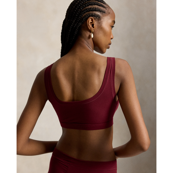 Stretch-Cotton Scoop Bralette