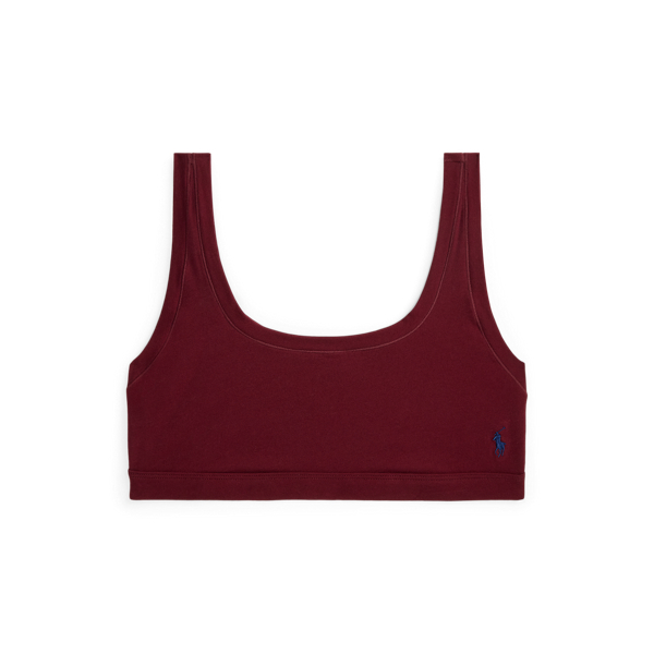 Stretch-Cotton Scoop Bralette