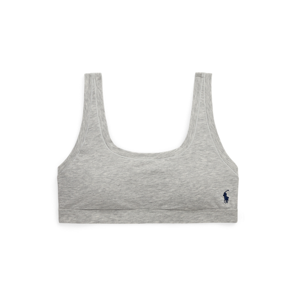 Baumwoll-Bustier mit rundem Ausschnitt