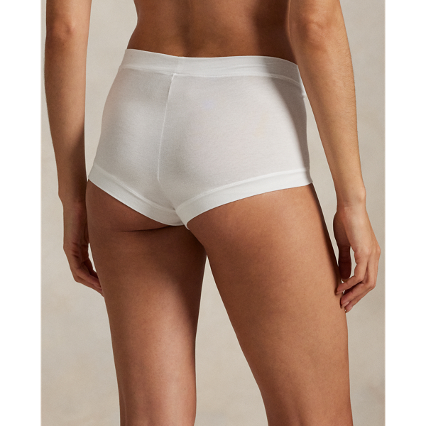 White Cloud Stretch-Cotton Short Polo Ralph Lauren 4