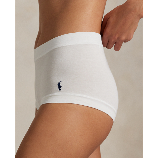 White Cloud Stretch-Cotton Short Polo Ralph Lauren 5