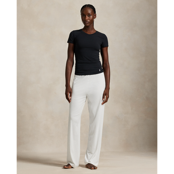 Onyx Stretch-Cotton Crewneck Tee Polo Ralph Lauren 3