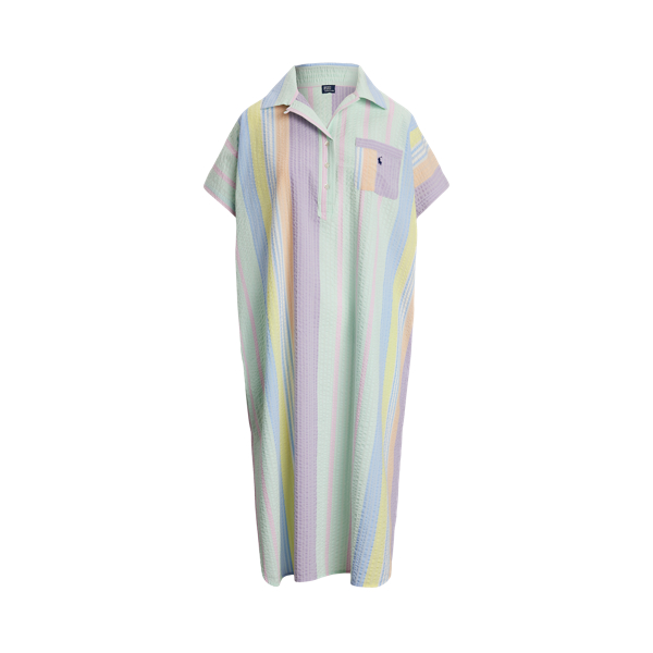 Striped Polo Shirtdress