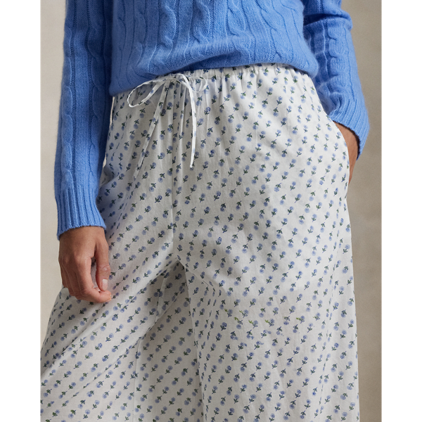 Block-Print Cotton Voile Sleep Pant