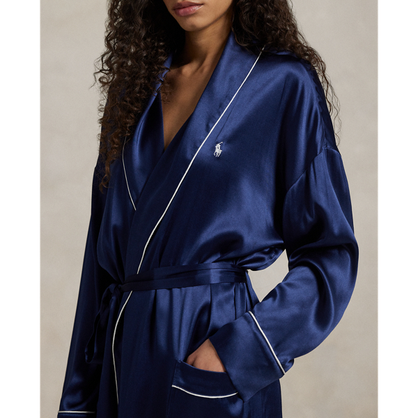 Silk-Blend Bathrobe