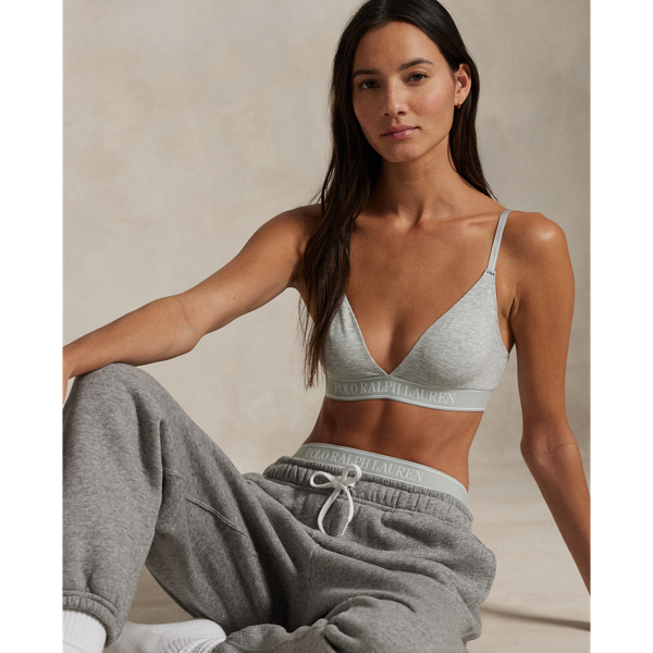 Triangel-Bustier mit Logoband