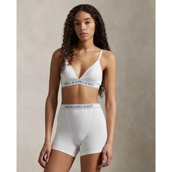 Triangel-Bustier mit Logoband